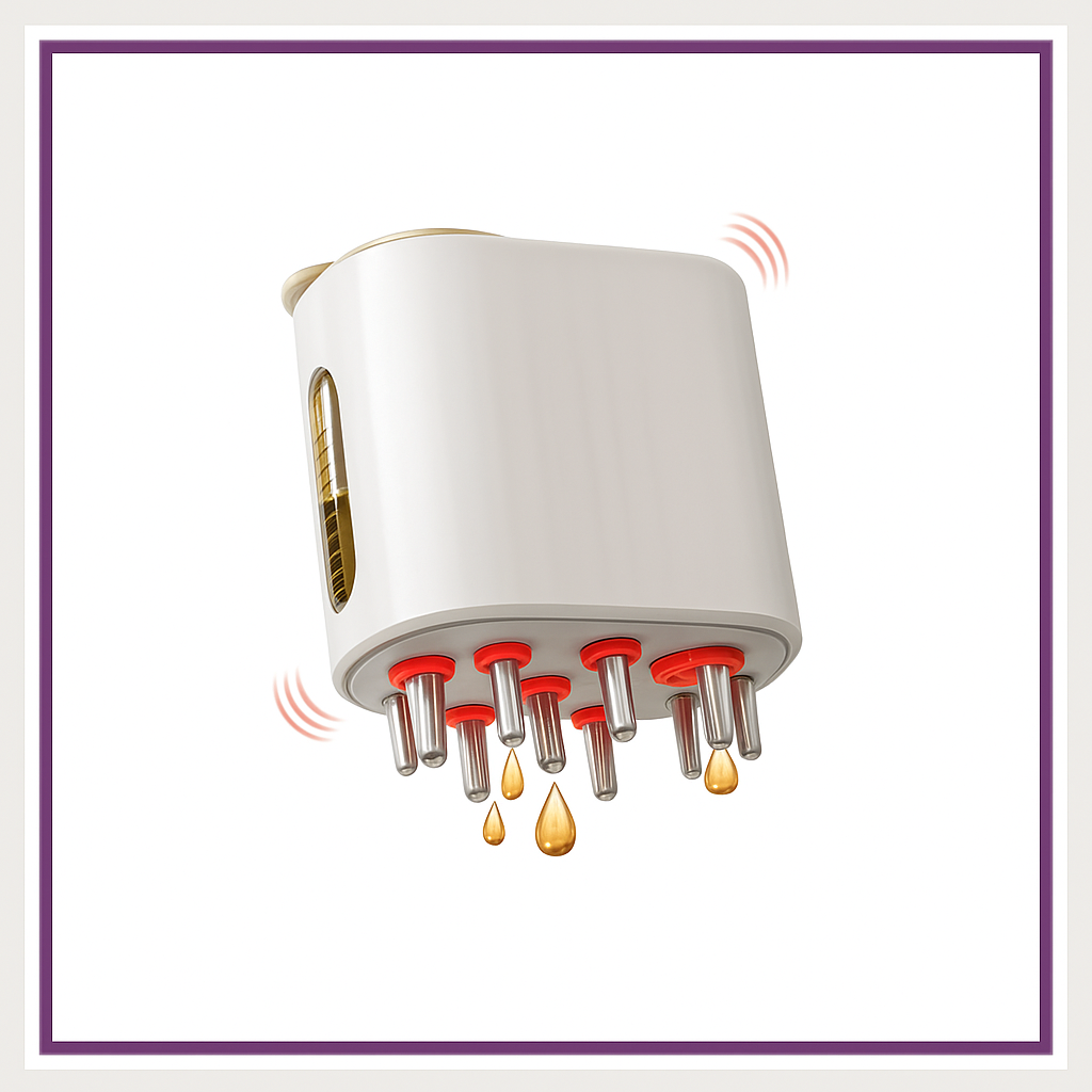 Electric Oil Applicator and Vibration Scalp Massager 2 in 1.